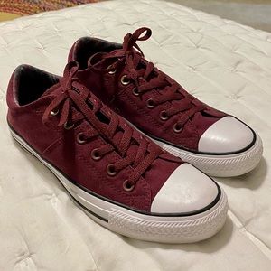 Burgundy/Red Converse